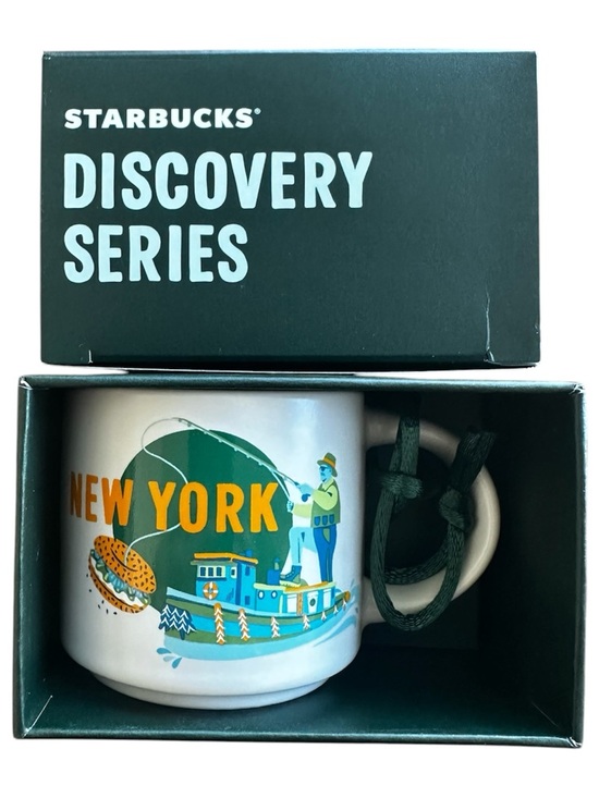 Starbucks Other - NWT Starbucks New York State Mini Ceramic Ornament Mug Discovery Series 2oz